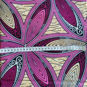 Preview: PURPLE FLOWERS Afrikanischer Wax Print Stoff